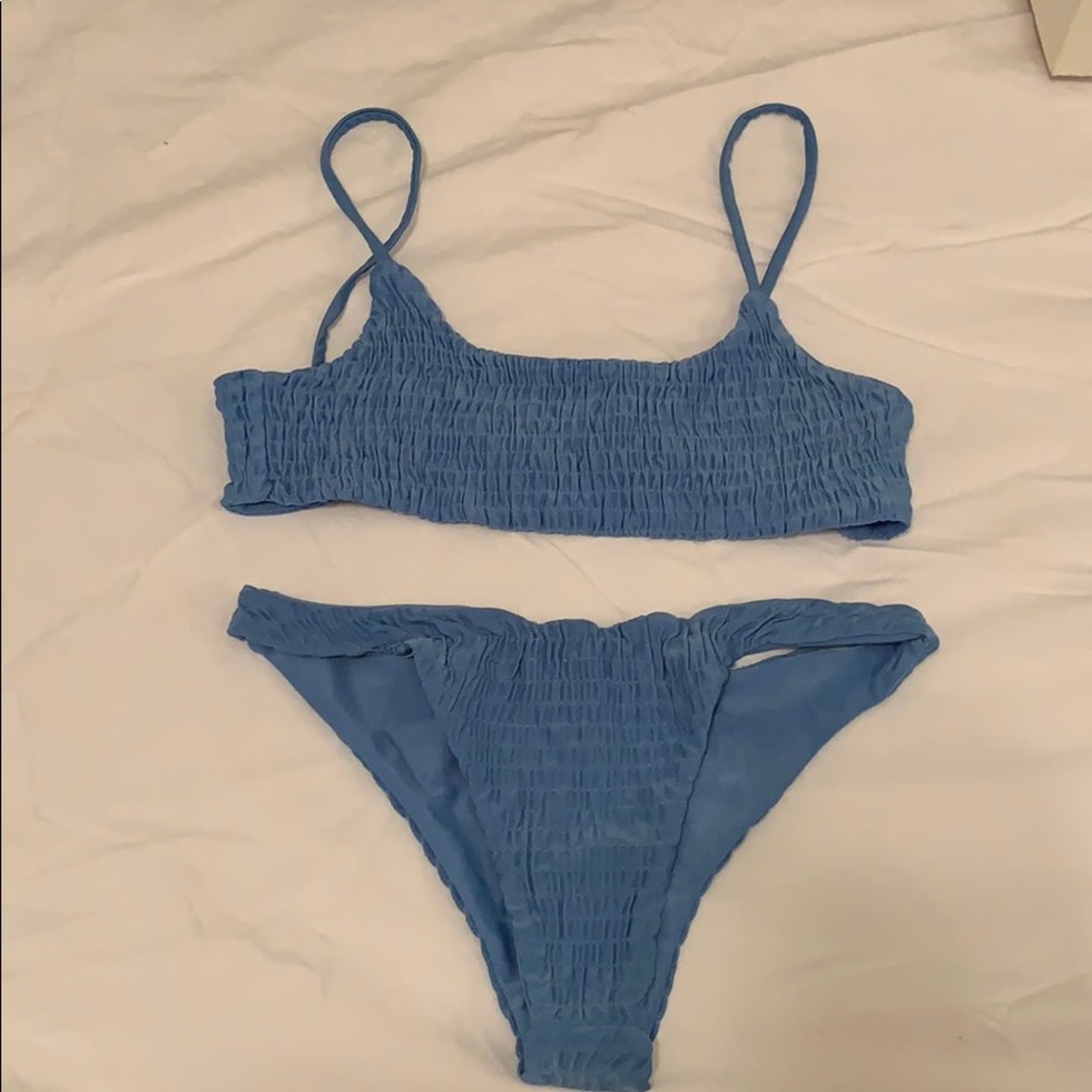 Blue bikini